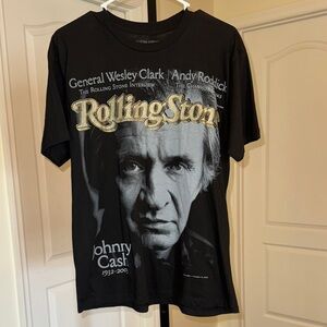 Johnny Cash Rolling Stone Magazine Interview Shirt - Size M